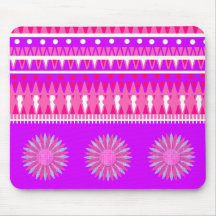 Mousepad mexicansk purpurfärgad rosa blommigt mus matta