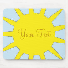 Mousepad soluppgång + Din text personifierar Musmattor