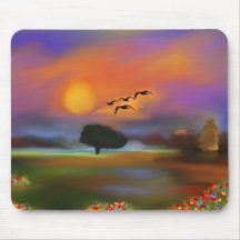 Mousepad som är imaginär landskap mus mattor