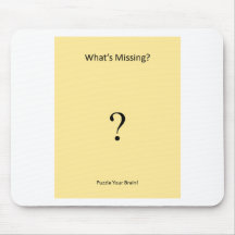 Mousepad:  "What's Missing?" Puzzle Series