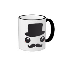Moustache Holmes för herr Kawaii Kaffe Muggar