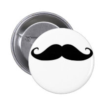 Moustache! Knapp Med Nål