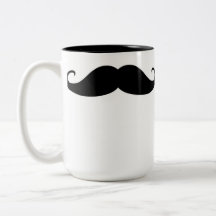 Moustache mug tazas de café
