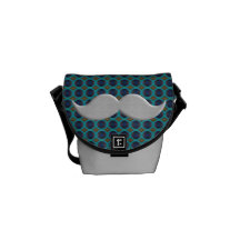 Moustache Stache för silverHandlebarmustasch Kurir Väskor