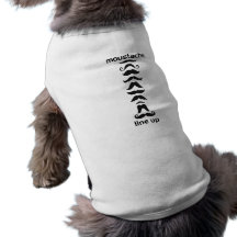 MoustacheLine Up Hund Tee