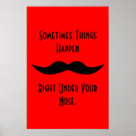 Moustaches händer affisch