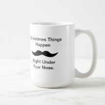 Moustaches händer mugg