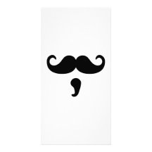 Moustacheskägg Skräddarsydda Fotokort
