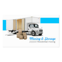 Moving & Storage Plantilla De Tarjeta De Visita