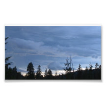 Mt Jefferson Oregon landskap Skyscape Waterscape Fotografiska Tryck