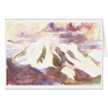 Mt. Shuksan, stormar att att närma sig Hälsnings Kort