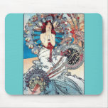 Mucha Monaco Monte - dam för carlo art décoaffisch Musmatta