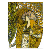 Mucha - Sarah Bernhardt - Gismonda Vykort