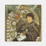 Mucha - teater - Lorenzaccio - art nouveau Magneter För Kylskåp
