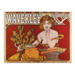Mucha ~ Waverley cyklar 1898 Vykort