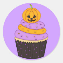Muffin med pumpa överst klistermärken