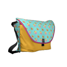 Muffin- och Teamönstermessenger bag