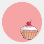 muffin runda klistermärken