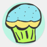 muffinblåttklistermärke