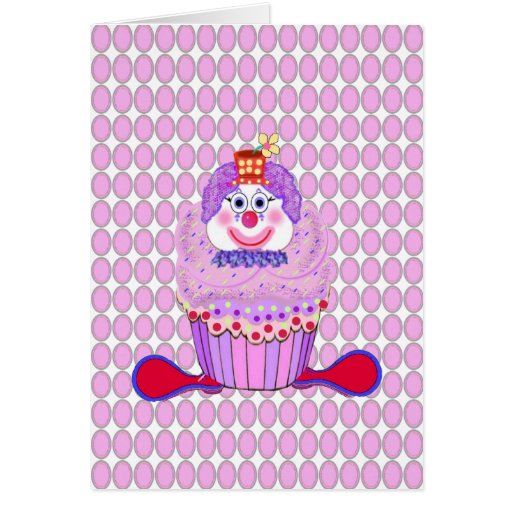Muffinclown Hälsnings Kort