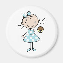 Muffinflicka Kylskåpsnagnet