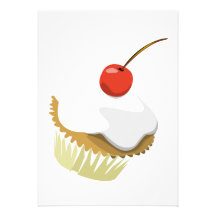 Muffininvitiation Individuella Inbjudningskort