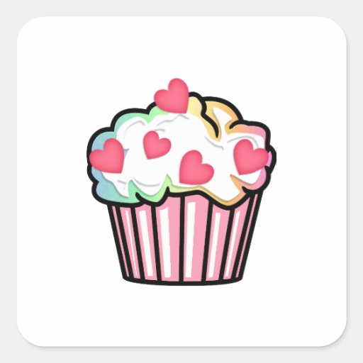 Muffinkärlek Klistermärke