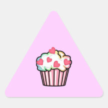 Muffinkärlek Triangle Sticker