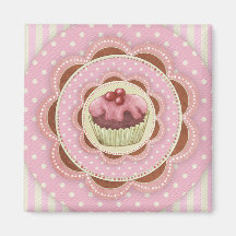 Muffinmagnet Kylskåps Magneter
