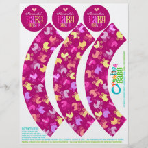 Muffinomslag & Toppers för barnvagn chic (flickakt Custom Flyer