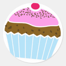 muffins runda klistermärken