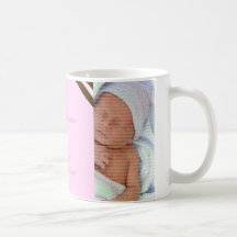 Mugg för Collage för foto för rosakronababy