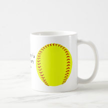 Mugg för Fastpitch softballkaffe