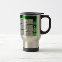 Mugg för Fractal för 2011 kalender termisk