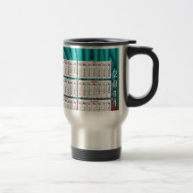 Mugg för Fractal för 2011 kalender termisk