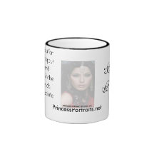 Mugg för Princess Porträtt Tacka Du Kaffe (vit)