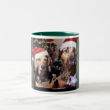 Mugg för Rhodesian Ridgeback säsonghälsningar
