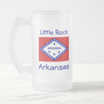 Mugg för stad för Arkansas flaggakarta