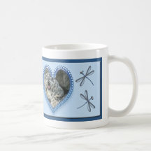 Mugg för valentin för snöLeopard