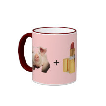 Mugg/gris + Läppstift = Sara Palin