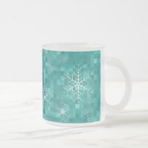 Mugg - snöflingorkrickamosaik