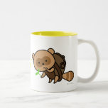 Mugg - TeaKettle Tanuki med löv