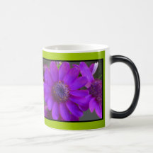 Mugg - violett daisyblomma