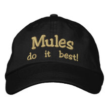Mules gör det som är bäst! broderad keps