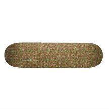Multifärgadkonfettiar Skateboard Deck