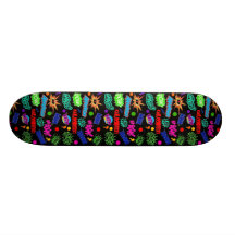MultifärgadtecknadAppell-Outs Skate Decks