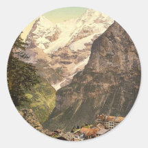 Murren hotelldes-alperna, Bernese Oberland, Switze Rund Klistermärke