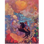 Musa på Pegasus av Redon Odilon (bäst kvalitets-) Acrylic Cut Out