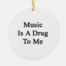 Musik är en drog till mig juldekoration