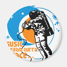 Musik från outtautrymme kylskåpsnagnet